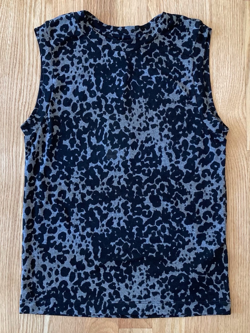 ALLSAINTS NWT Imogen Leo Tank Sz S Black & Gray Animal Print